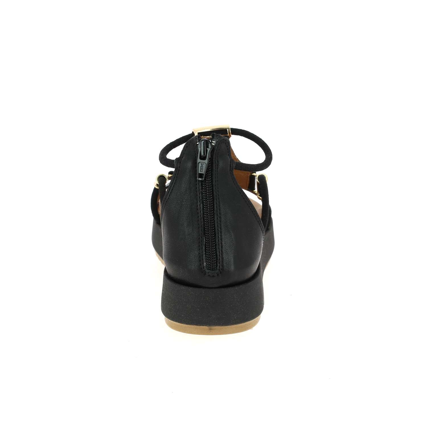Sandales Femme Inuovo En Cuir Noir - Modèle A96048, Coupe Classique Et Confortable