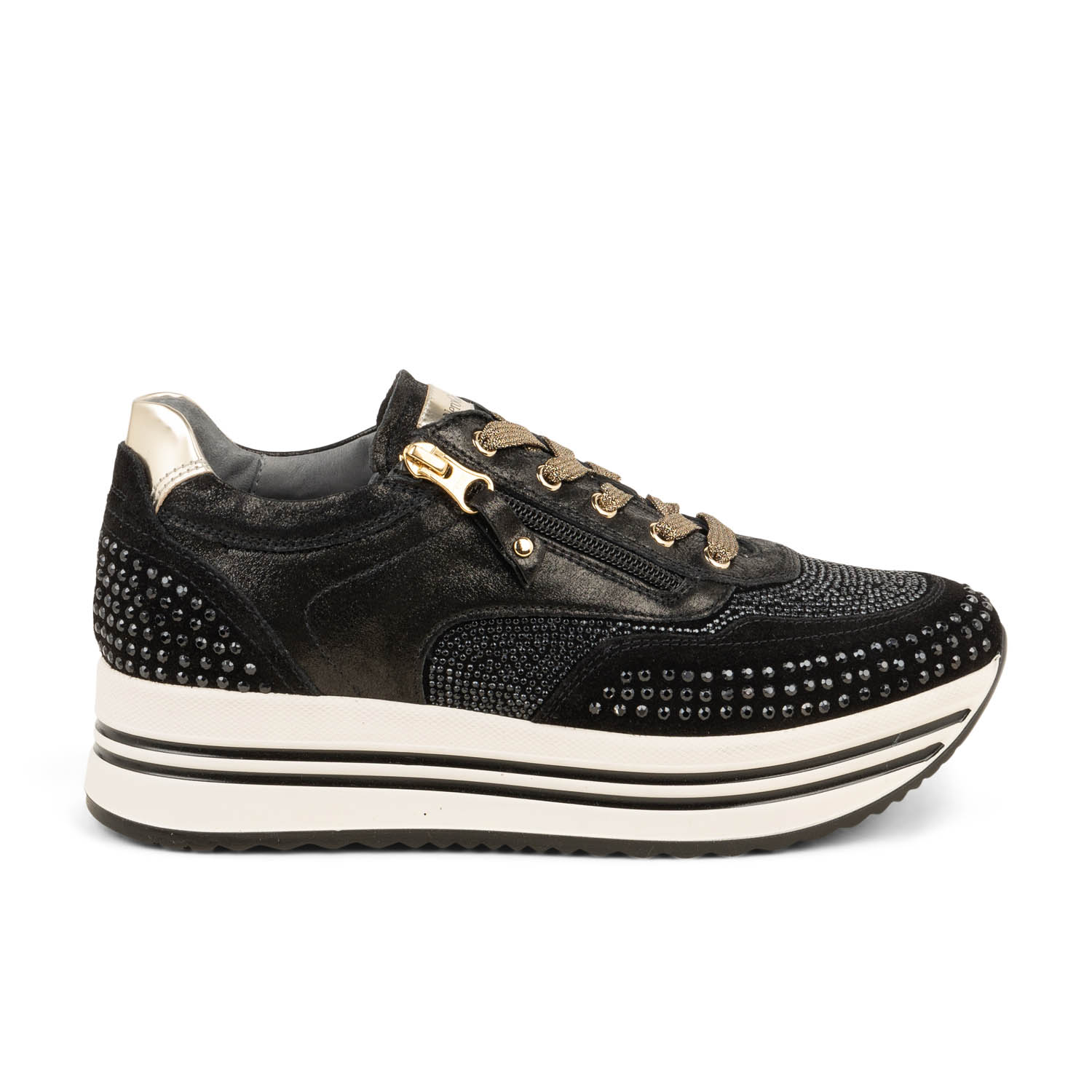 01 - NEROPIE - NEROGIARDINI - Baskets - Cuir