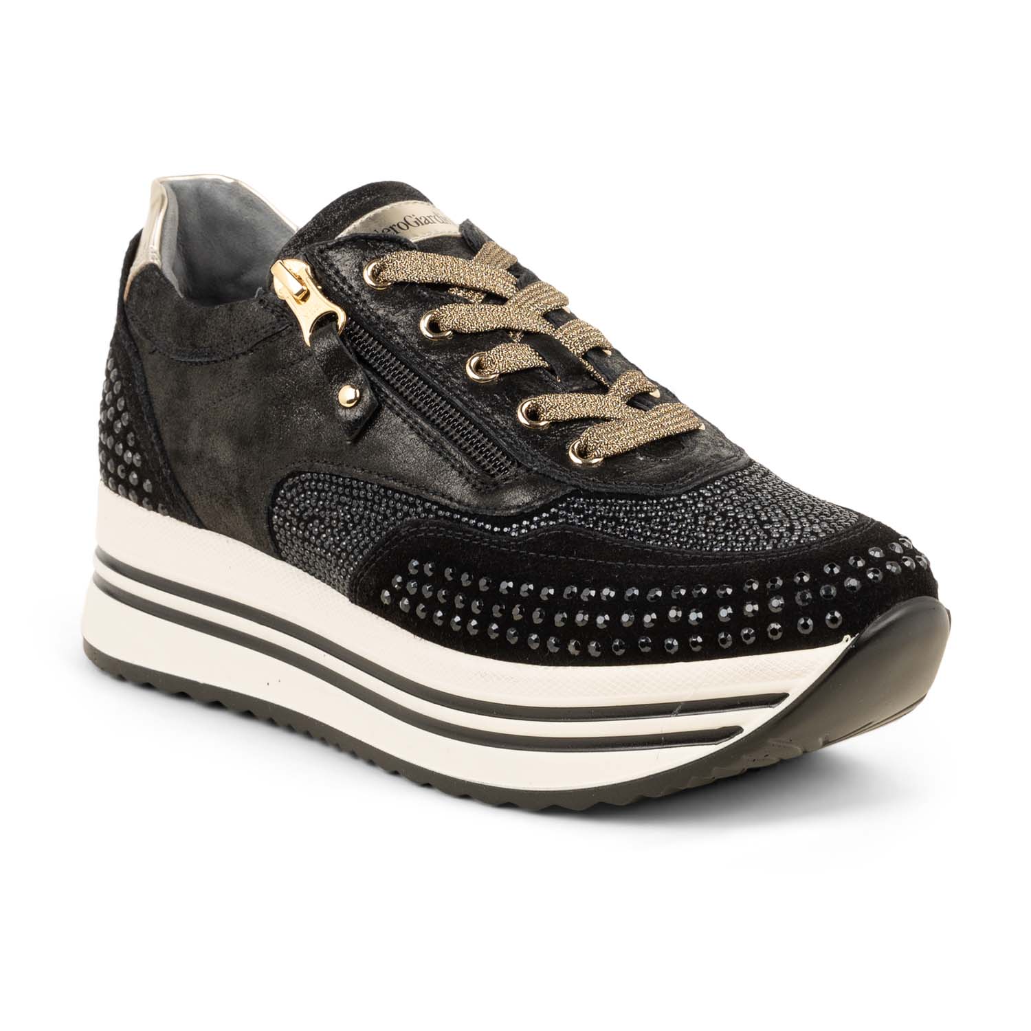 02 - NEROPIE - NEROGIARDINI - Baskets - Cuir