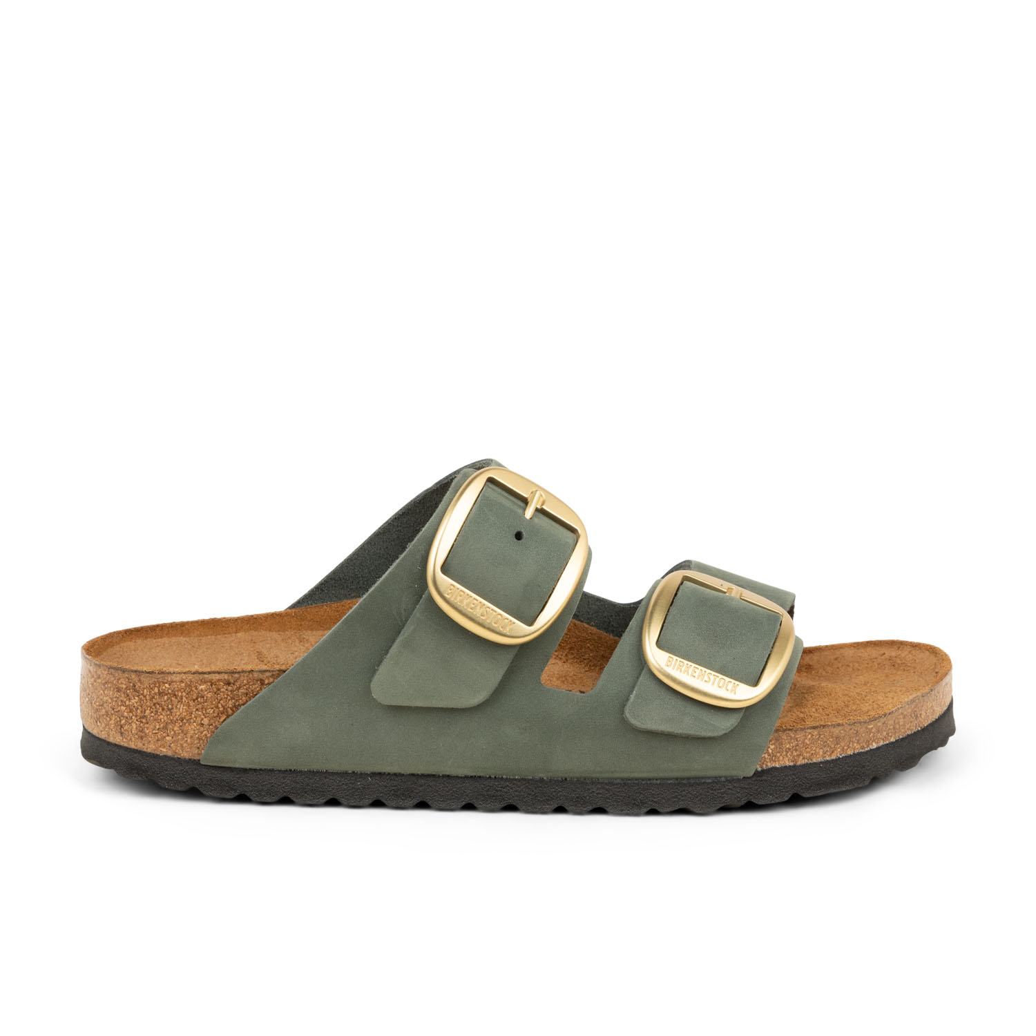 Sandales ARIZONA BIG BUCKEL BIRKENSTOCK Vert Femme Bessec Chaussures