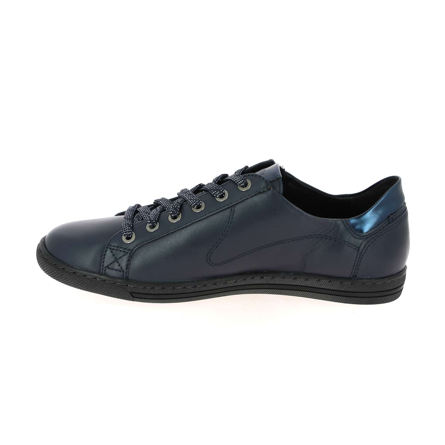 Chaussures Derbies Femme Mobils By Mephisto - Modèle Hawai Silk - Noir Lisse - Semelle Confort