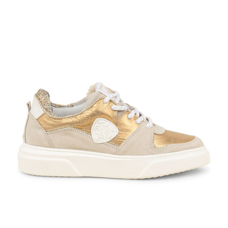 Baskets PHILAO PHILIPPE MORVAN Beige Or Bronze Femme Bessec Chaussures