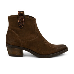 Bottines nubuck marron femme online