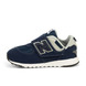 04 - NW574 VELCRO - NEW BALANCE -  - Croûte de cuir